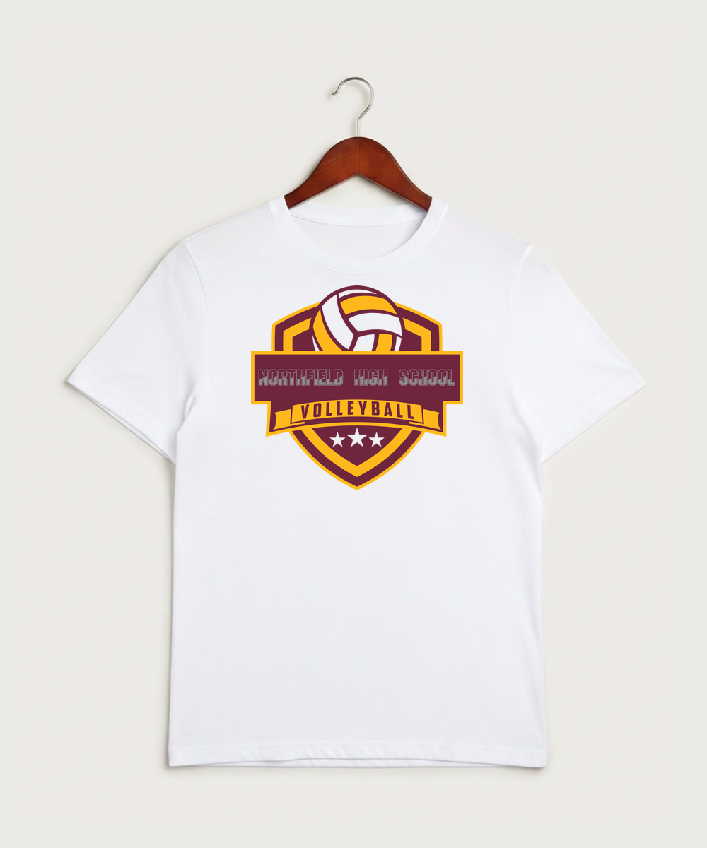 Northfield High School Volleyball (Girls) - White Sport-Tek PosiCharge Competitor Tee. ST350