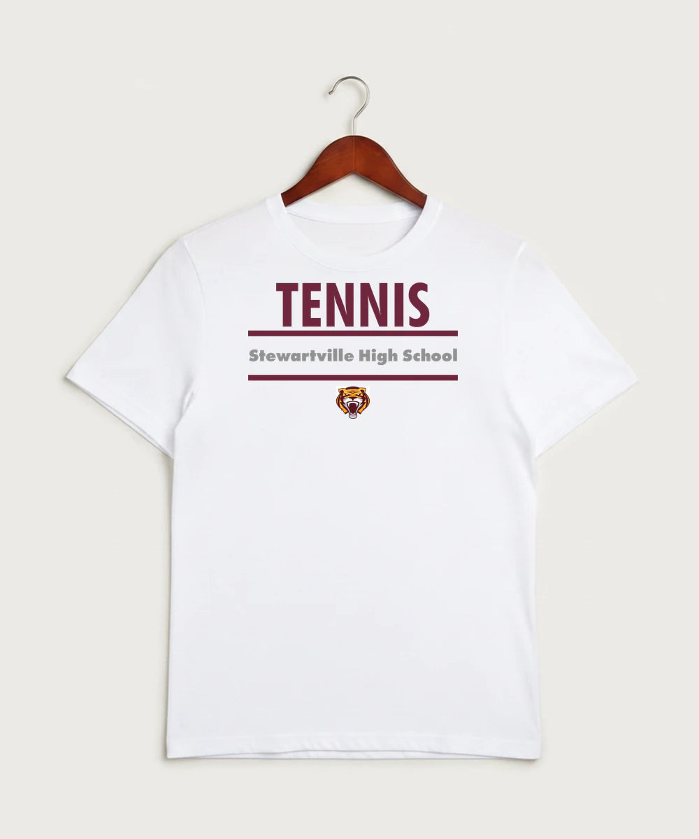 Stewartville High School Tennis (Coed) - White Sport-Tek PosiCharge Competitor Tee. ST350
