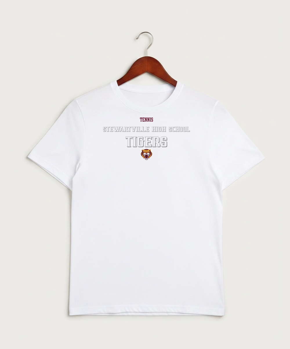 Stewartville High School Tennis (Coed) - White Sport-Tek PosiCharge Competitor Tee. ST350