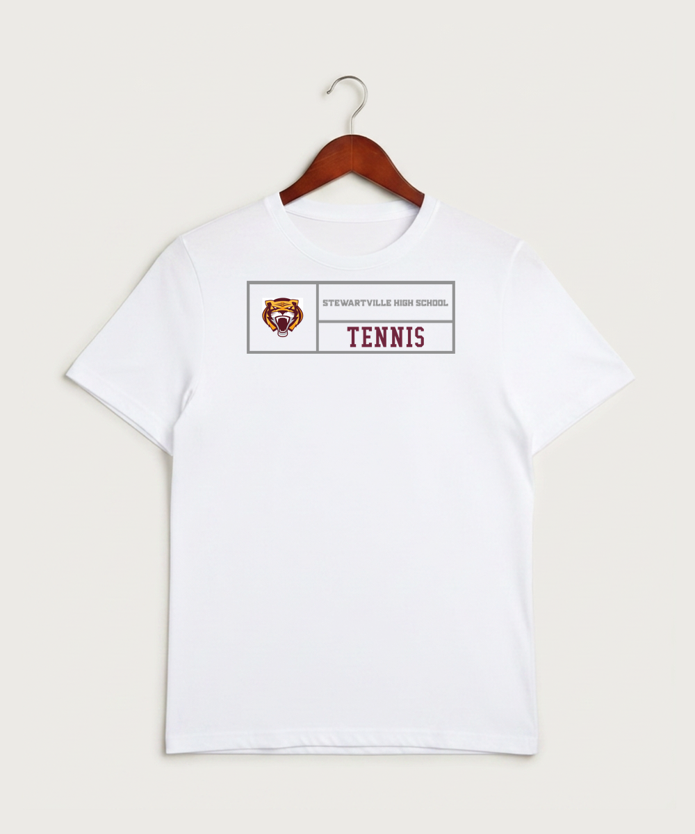 Stewartville High School Tennis (Coed) - White Sport-Tek PosiCharge Competitor Tee. ST350
