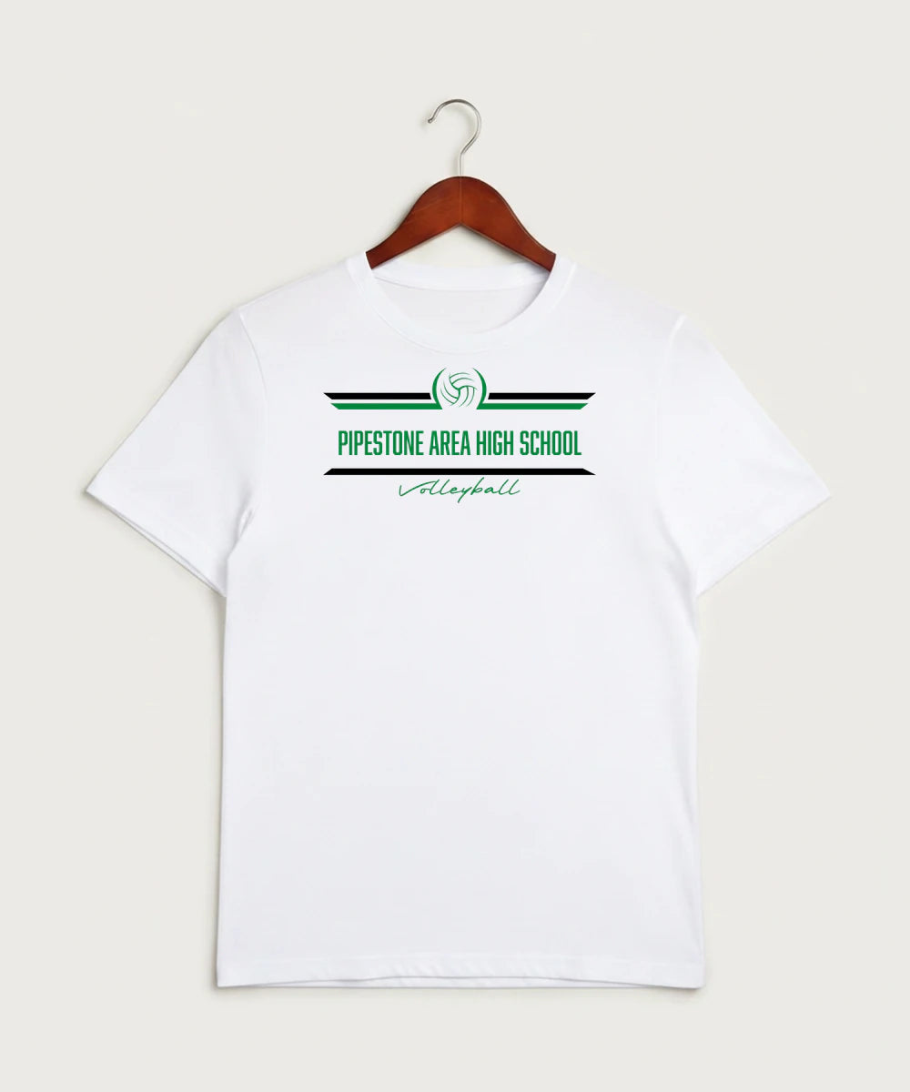 Pipestone Area High School Volleyball (Girls) - White Sport-Tek PosiCharge Competitor Tee. ST350