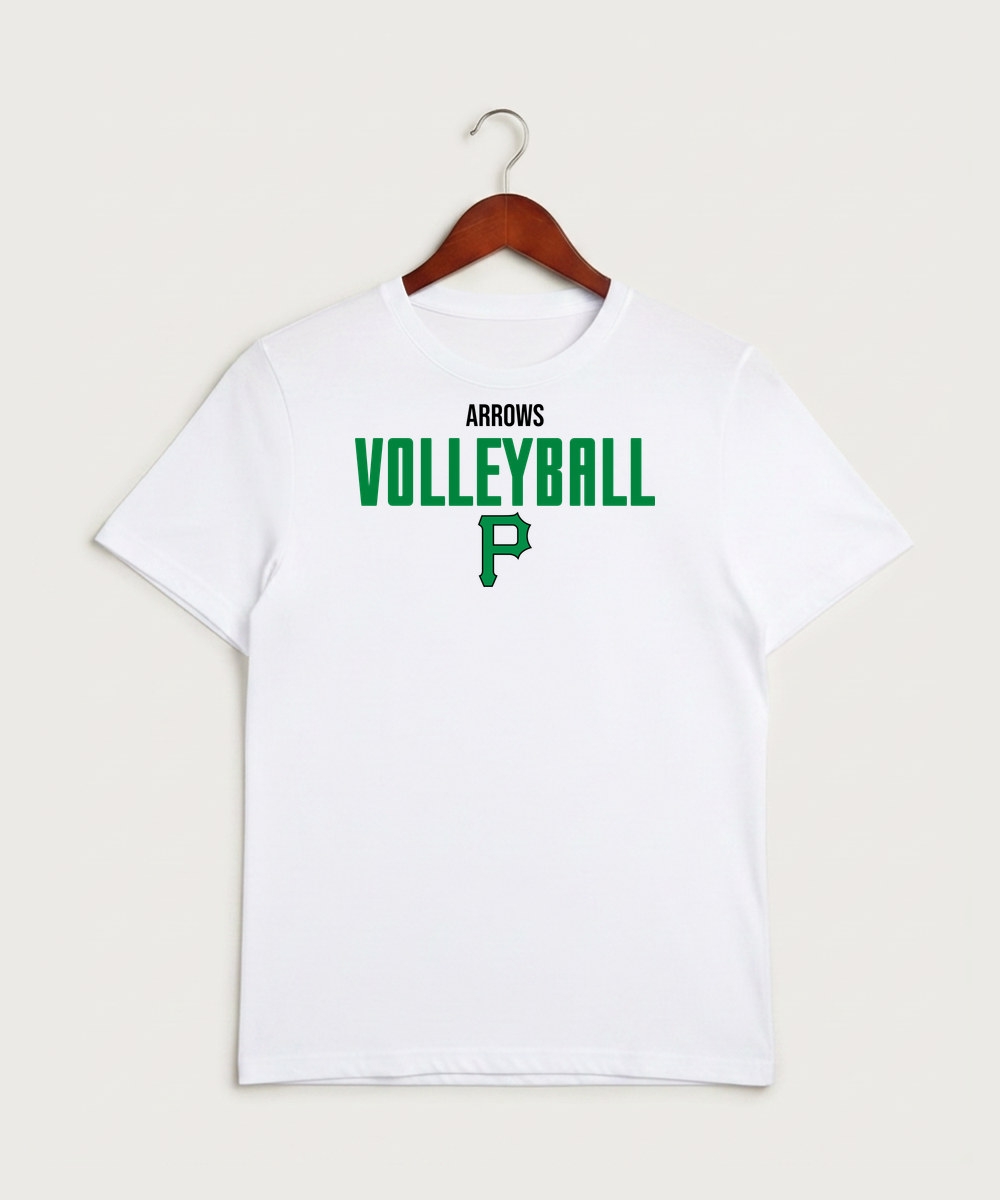 Pipestone Area High School Volleyball (Girls) - White Sport-Tek PosiCharge Competitor Tee. ST350