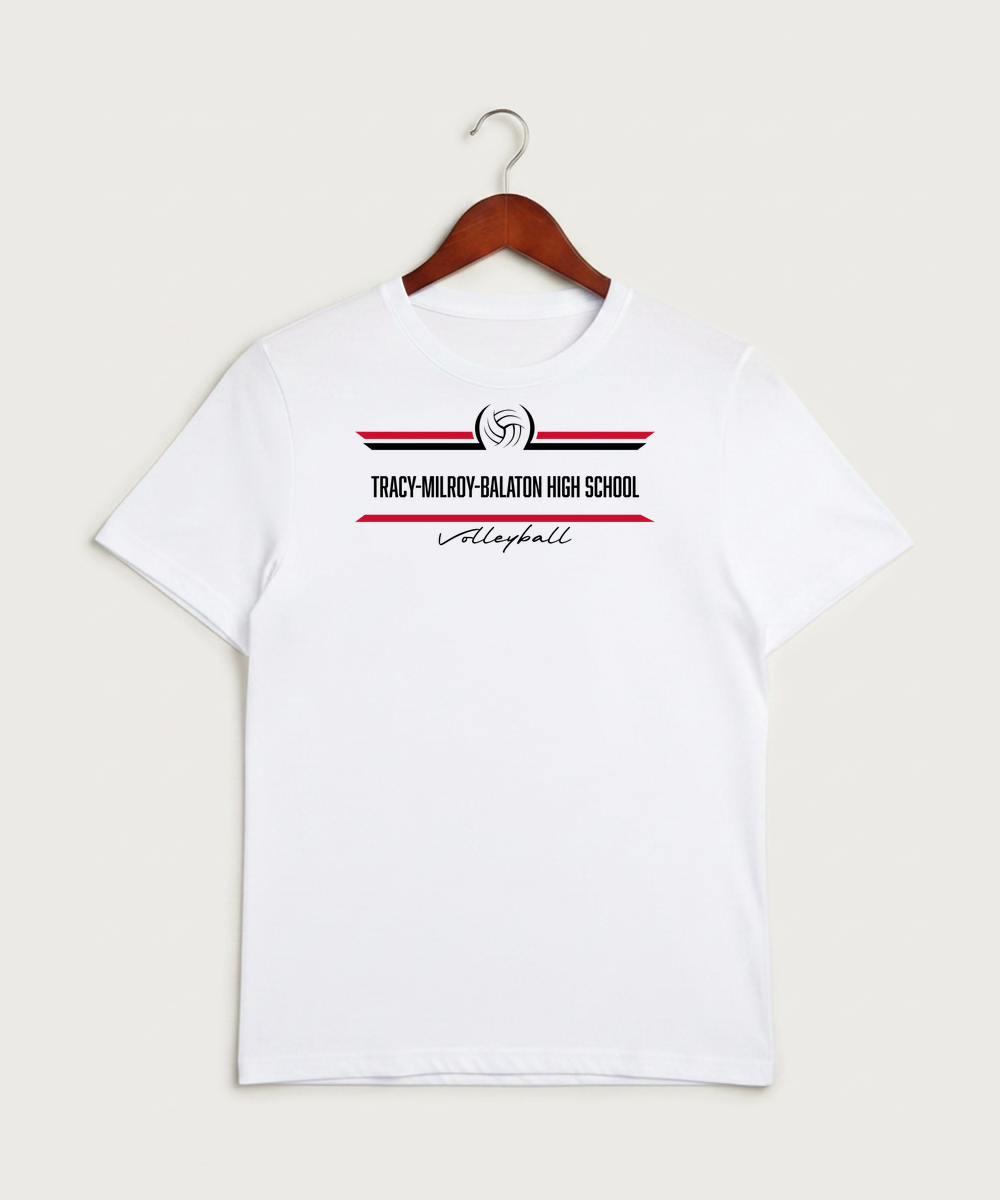 Tracy-Milroy-Balaton High School Volleyball (Girls) - White Sport-Tek PosiCharge Competitor Tee. ST350