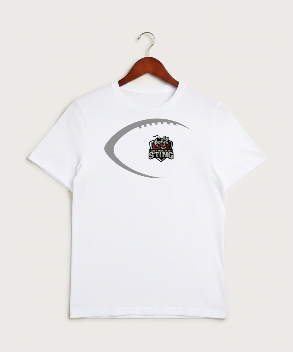 Yellow Medicine East High School Football (Boys) - White Sport-Tek PosiCharge Competitor Tee. ST350