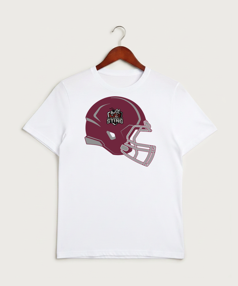 Yellow Medicine East High School Football (Boys) - White Sport-Tek PosiCharge Competitor Tee. ST350