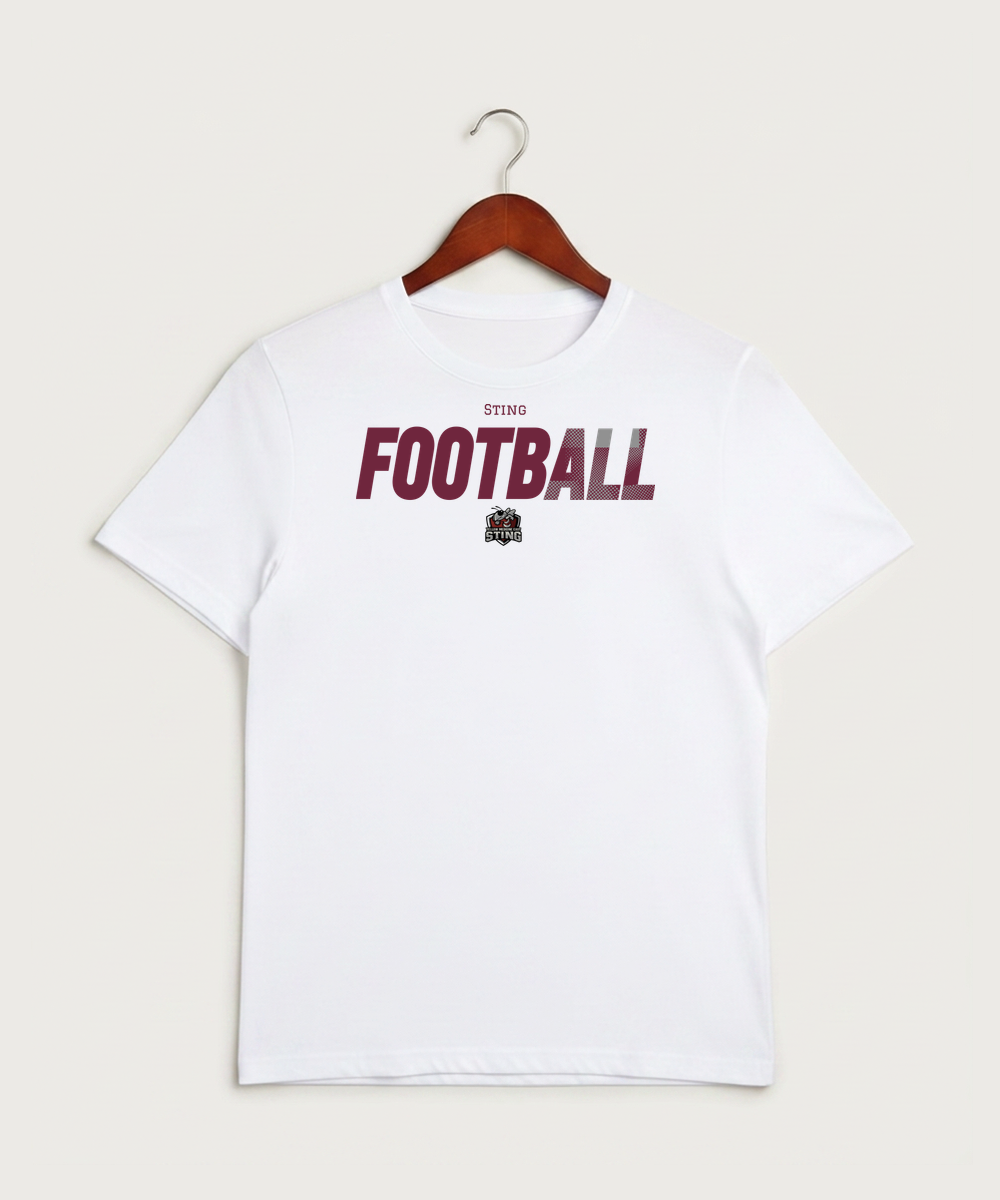 Yellow Medicine East High School Football (Boys) - White Sport-Tek PosiCharge Competitor Tee. ST350