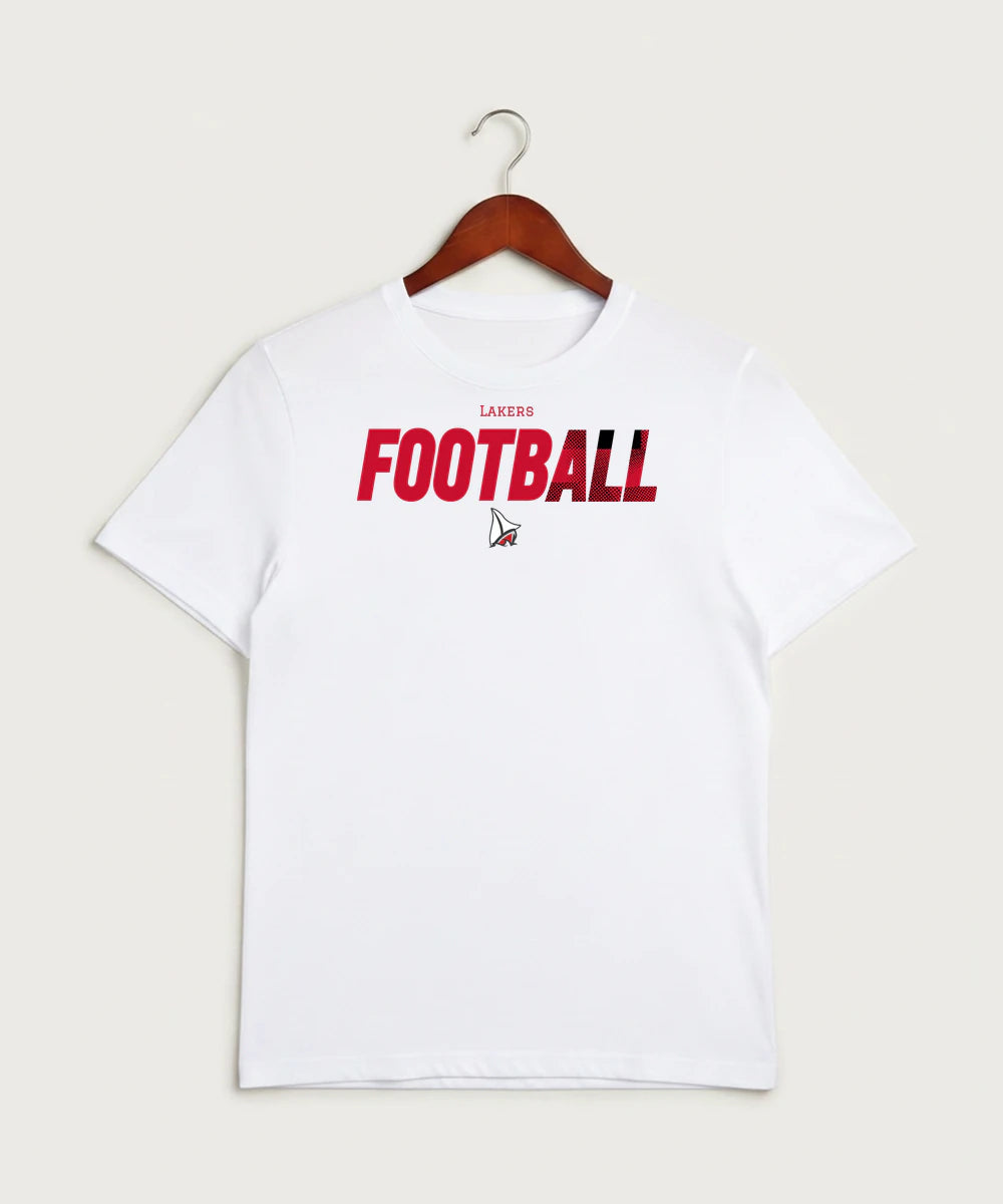 Detroit Lakes Community High School Football (Boys) - White Sport-Tek PosiCharge Competitor Tee. ST350