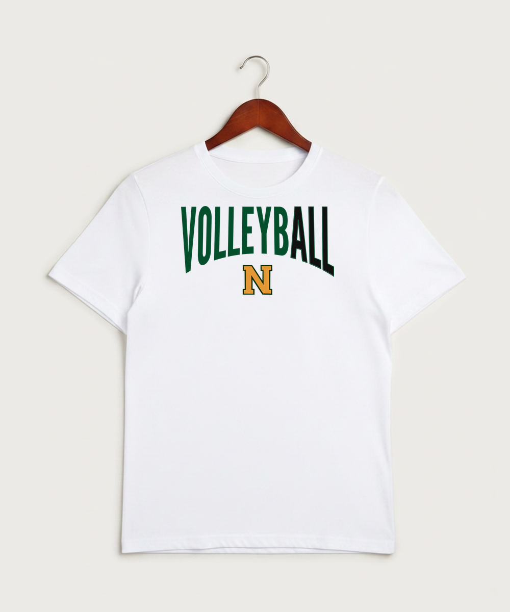 Nevis High School Volleyball (Girls) - White Sport-Tek PosiCharge Competitor Tee. ST350