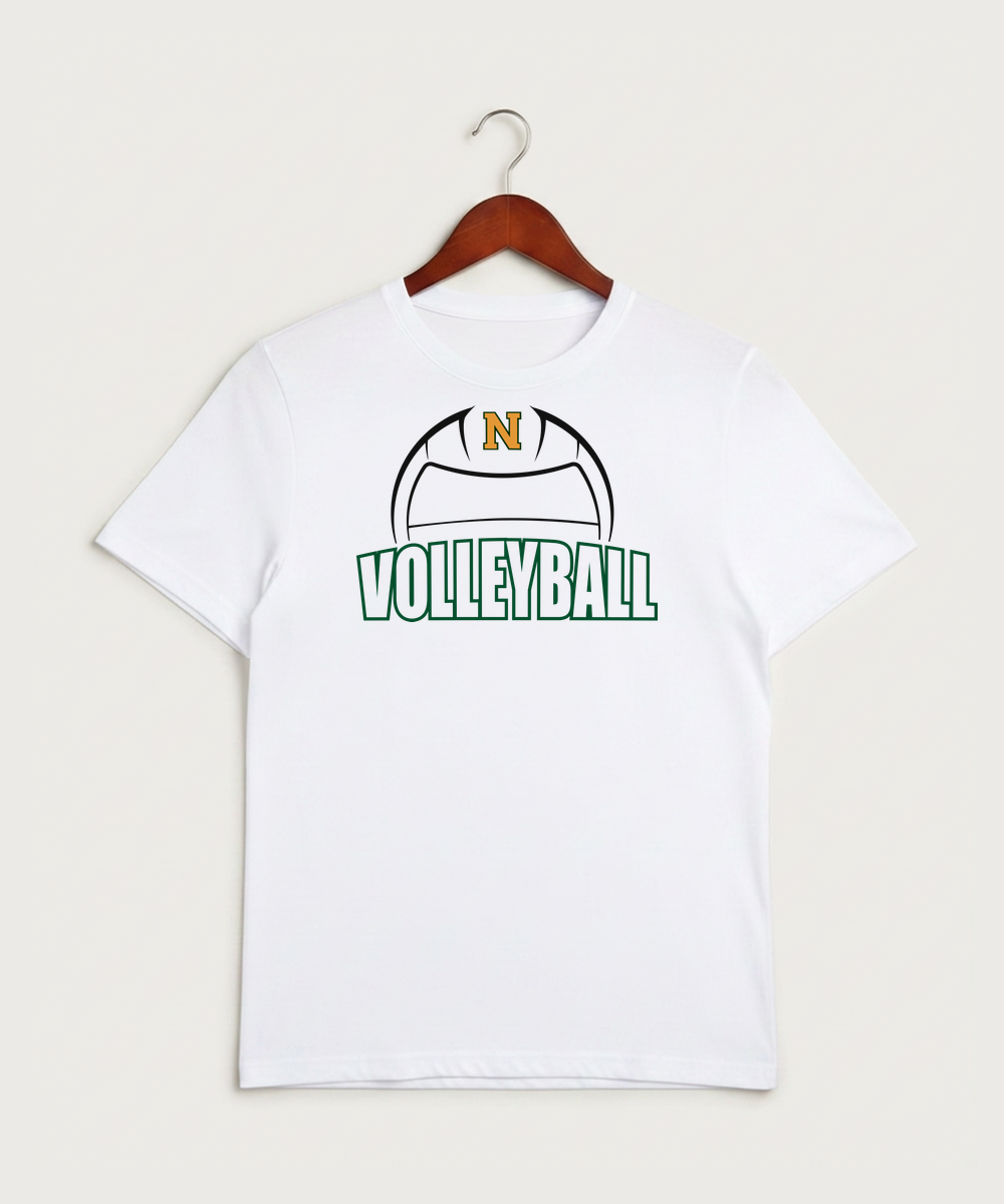 Nevis High School Volleyball (Girls) - White Sport-Tek PosiCharge Competitor Tee. ST350