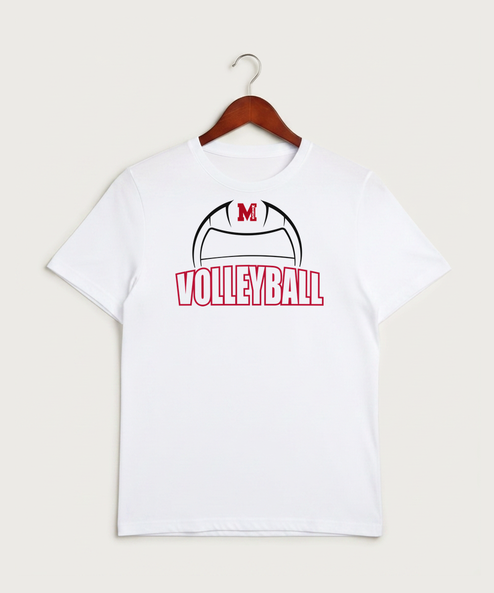 Mcgregor High School Volleyball (Girls) - White Sport-Tek PosiCharge Competitor Tee. ST350