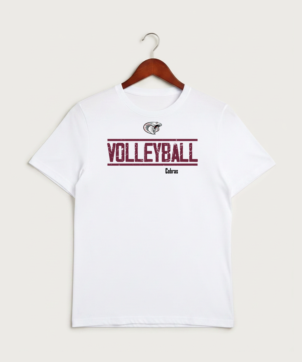 Triton High School Volleyball (Girls) - White Sport-Tek PosiCharge Competitor Tee. ST350
