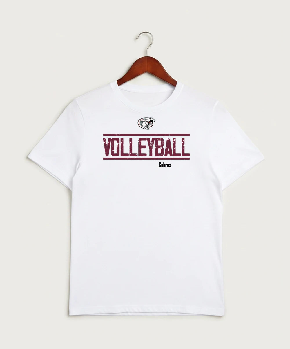 Triton High School Volleyball (Girls) - White Sport-Tek PosiCharge Competitor Tee. ST350