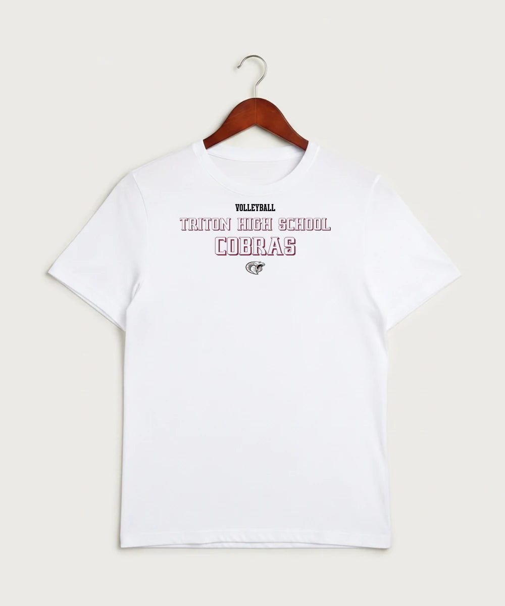 Triton High School Volleyball (Girls) - White Sport-Tek PosiCharge Competitor Tee. ST350