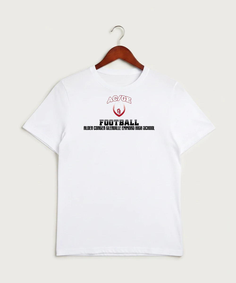 Alden-Conger-Glenville Emmons High School Football (Boys) - White Sport-Tek PosiCharge Competitor Tee. ST350