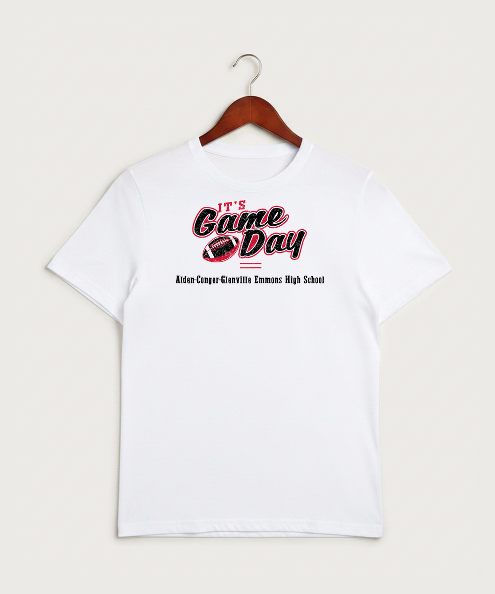 Alden-Conger-Glenville Emmons High School Football (Boys) - White Sport-Tek PosiCharge Competitor Tee. ST350