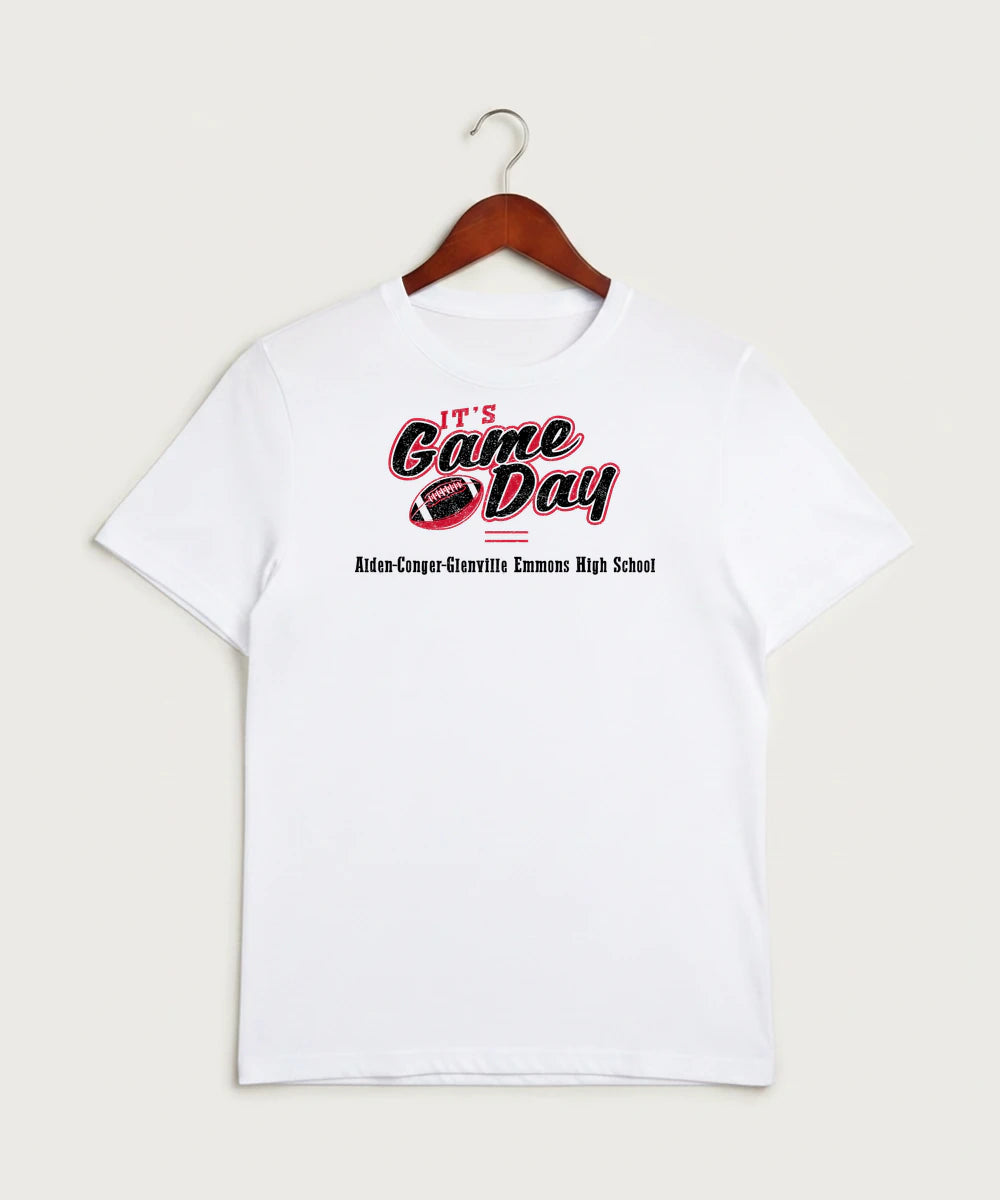 Alden-Conger-Glenville Emmons High School Football (Boys) - White Sport-Tek PosiCharge Competitor Tee. ST350