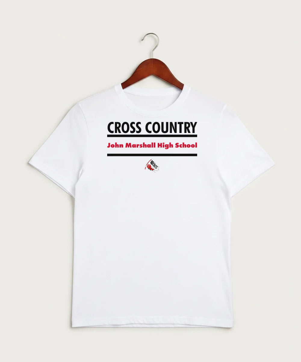 John Marshall High School Cross Country (Coed) - White Sport-Tek PosiCharge Competitor Tee. ST350