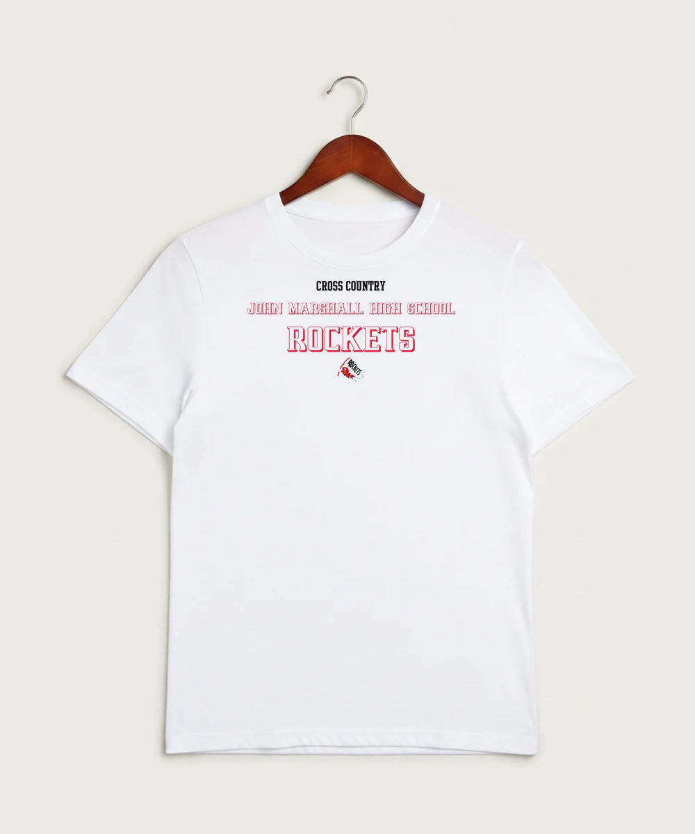 John Marshall High School Cross Country (Coed) - White Sport-Tek PosiCharge Competitor Tee. ST350