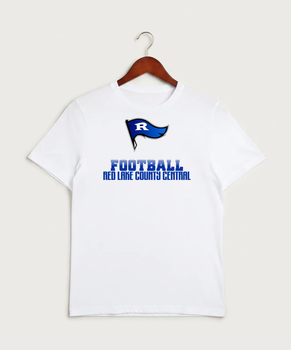 Red Lake County Central Football (Boys) - White Sport-Tek PosiCharge Competitor Tee. ST350