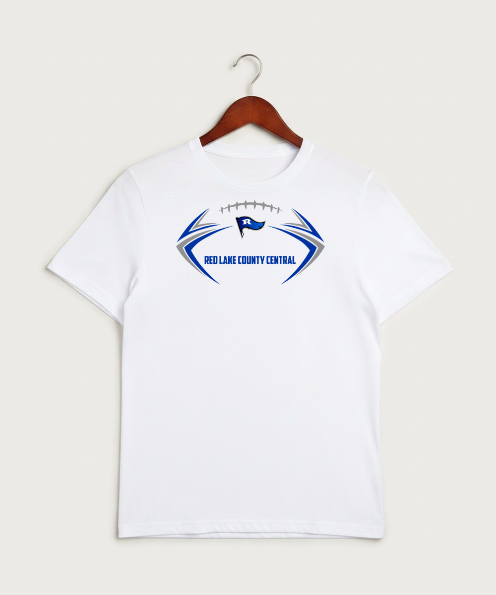 Red Lake County Central Football (Boys) - White Sport-Tek PosiCharge Competitor Tee. ST350
