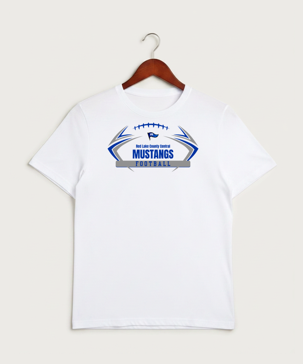 Red Lake County Central Football (Boys) - White Sport-Tek PosiCharge Competitor Tee. ST350