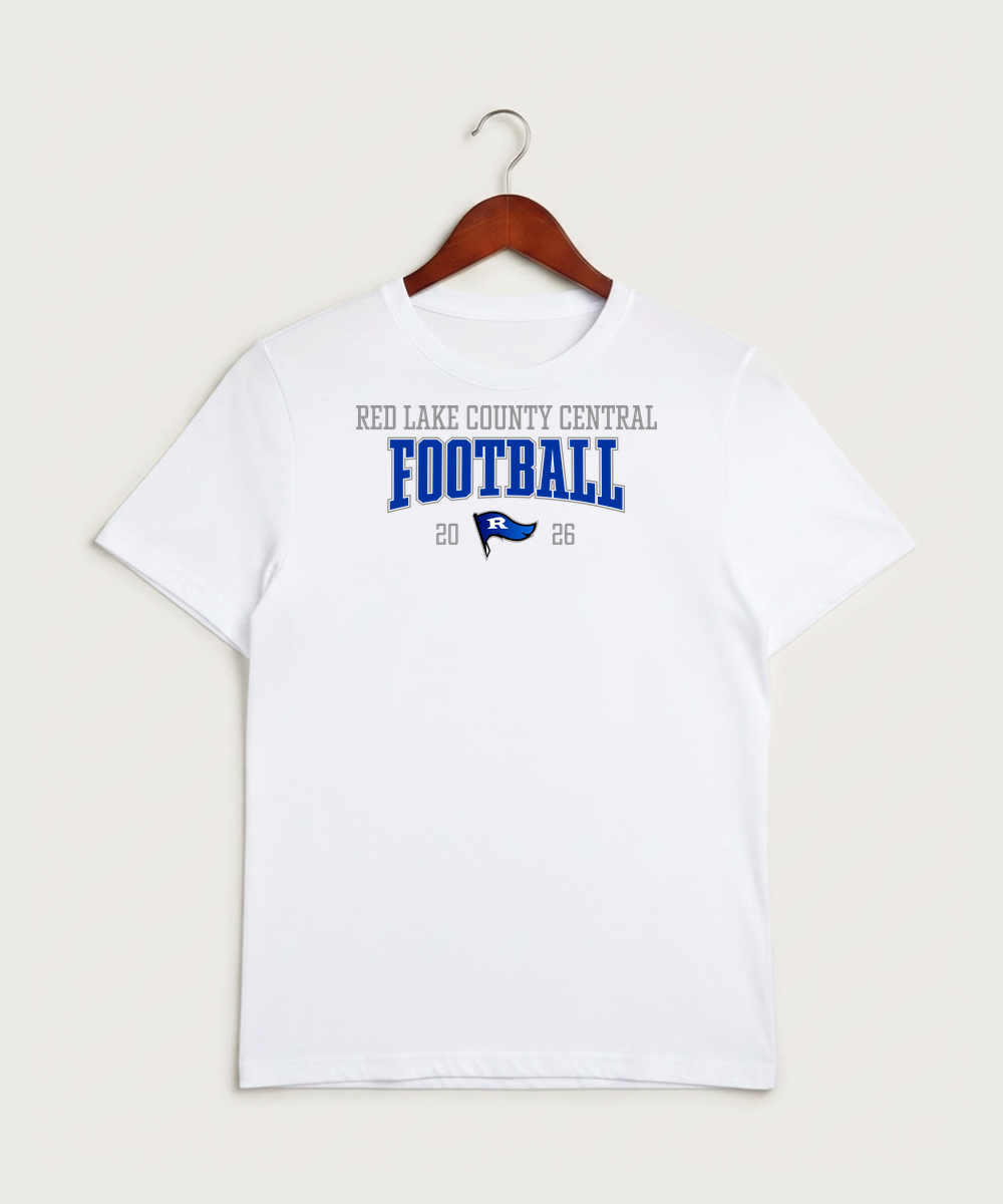 Red Lake County Central Football (Boys) - White Sport-Tek PosiCharge Competitor Tee. ST350