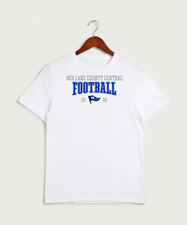 Red Lake County Central Football (Boys) - White Sport-Tek PosiCharge Competitor Tee. ST350