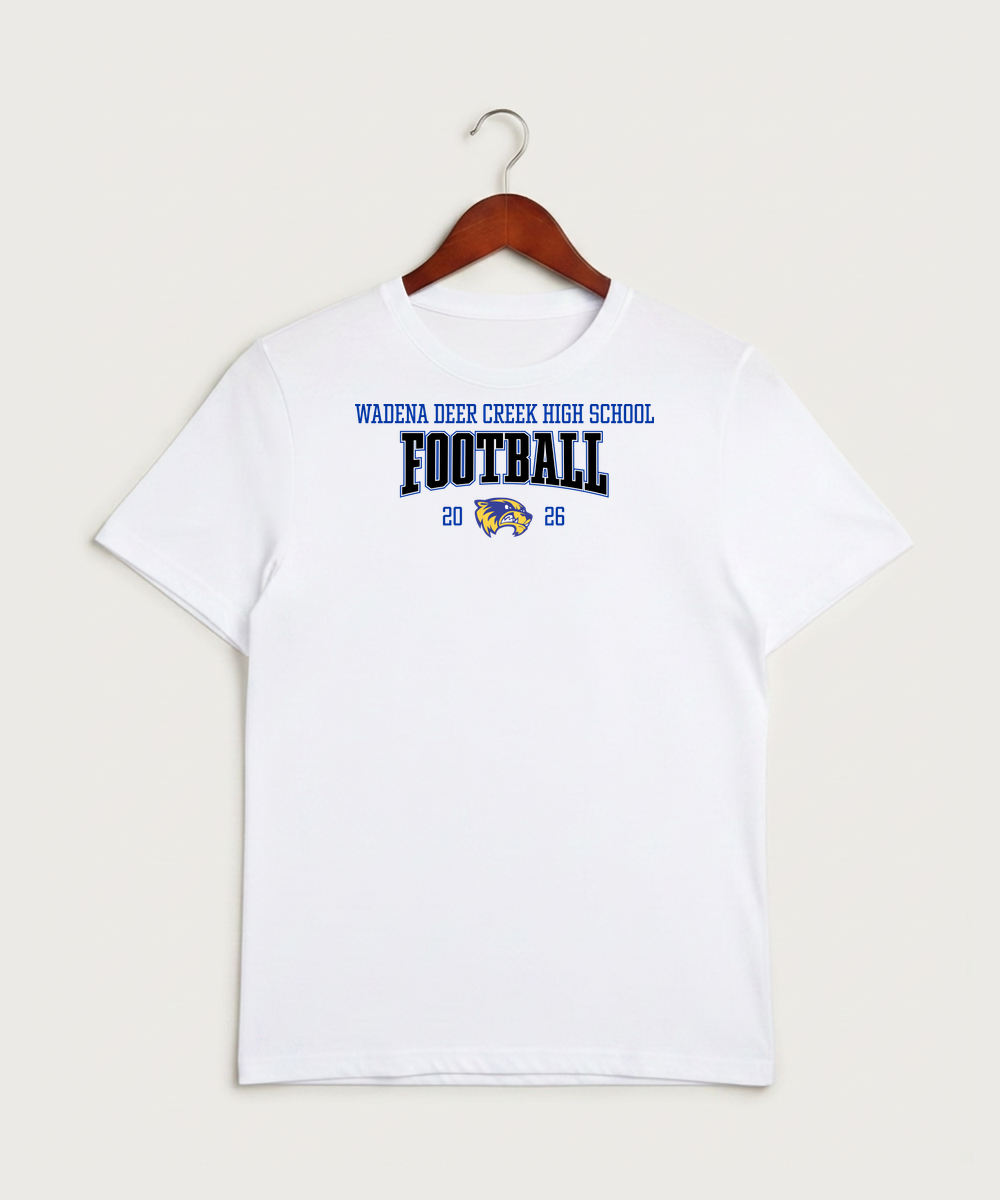 Wadena Deer Creek High School Football (Boys) - White Sport-Tek PosiCharge Competitor Tee. ST350