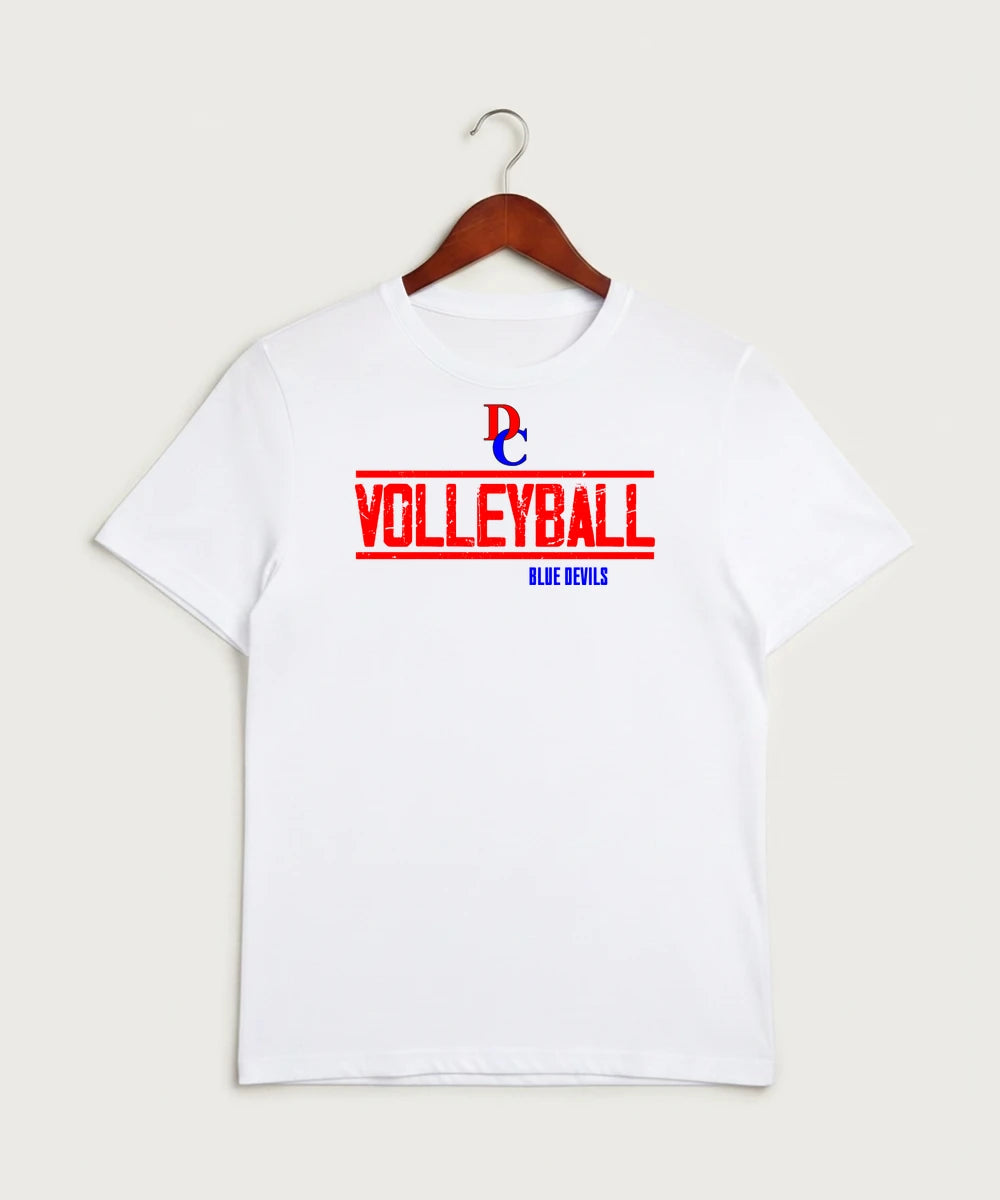 Davenport Central High School Volleyball (Girls) - White Sport-Tek PosiCharge Competitor Tee. ST350