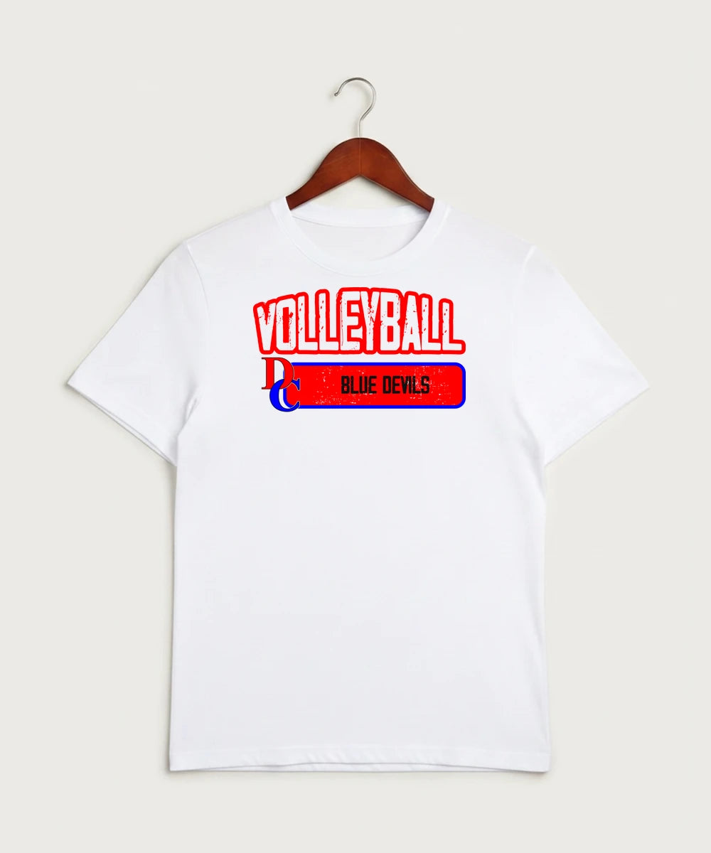 Davenport Central High School Volleyball (Girls) - White Sport-Tek PosiCharge Competitor Tee. ST350