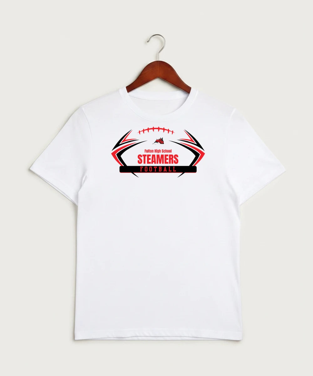Fulton High School Football (Boys) - White Sport-Tek PosiCharge Competitor Tee. ST350