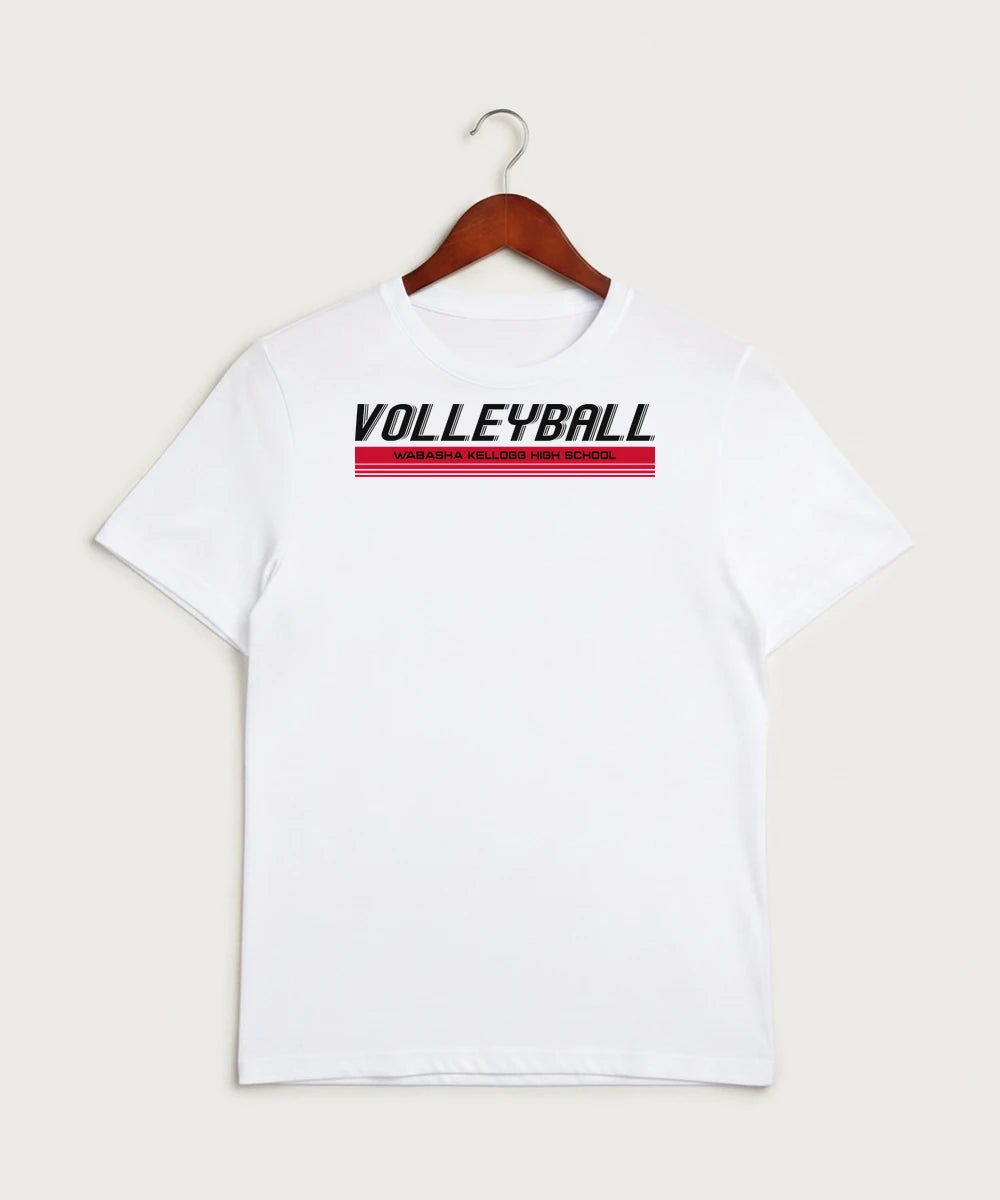 Wabasha Kellogg High School Volleyball (Girls) - White Sport-Tek PosiCharge Competitor Tee. ST350