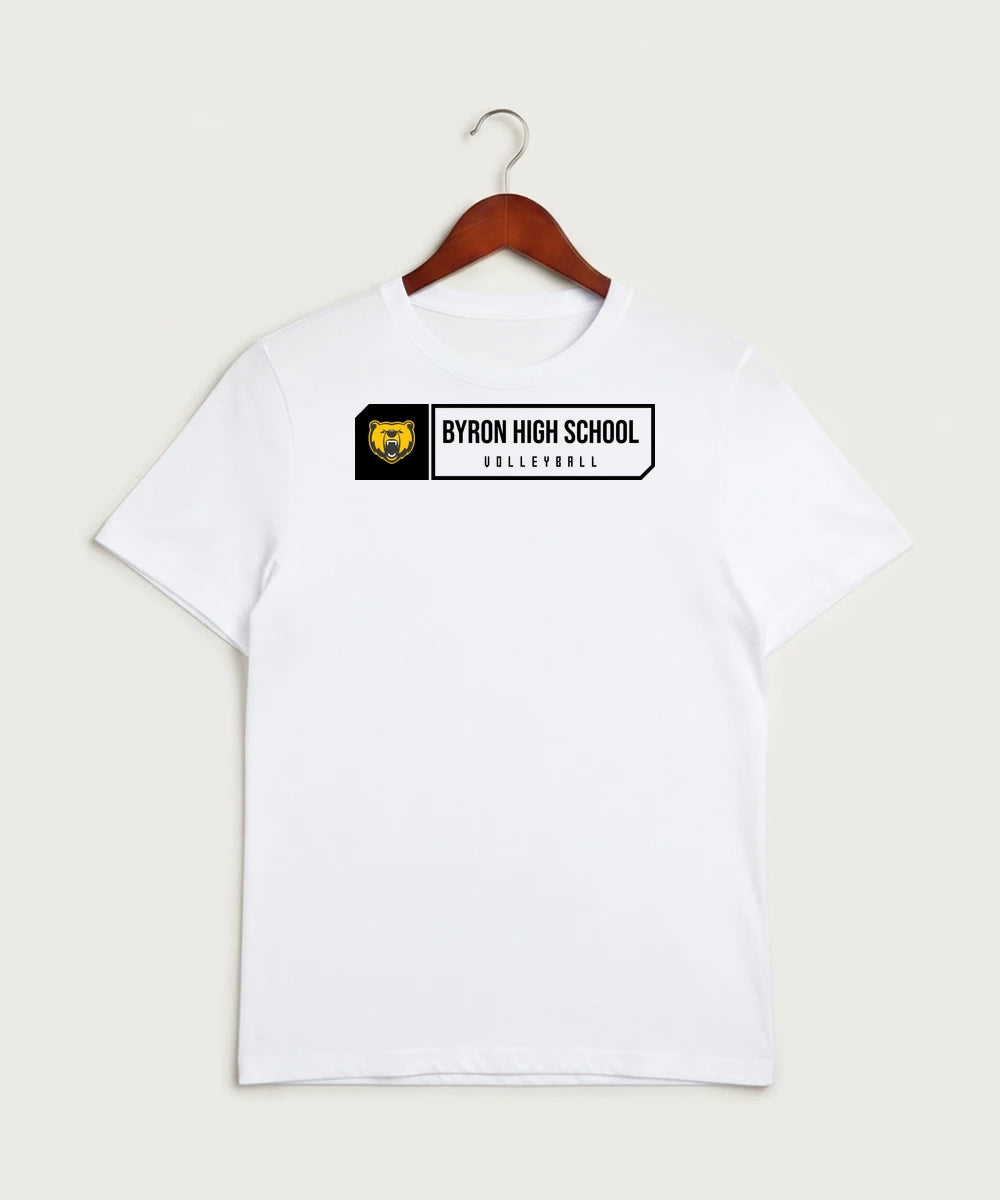 Byron High School Volleyball (Girls) - White Sport-Tek PosiCharge Competitor Tee. ST350