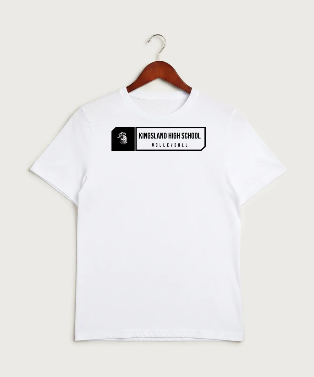 Kingsland High School Volleyball (Girls) - White Sport-Tek PosiCharge Competitor Tee. ST350
