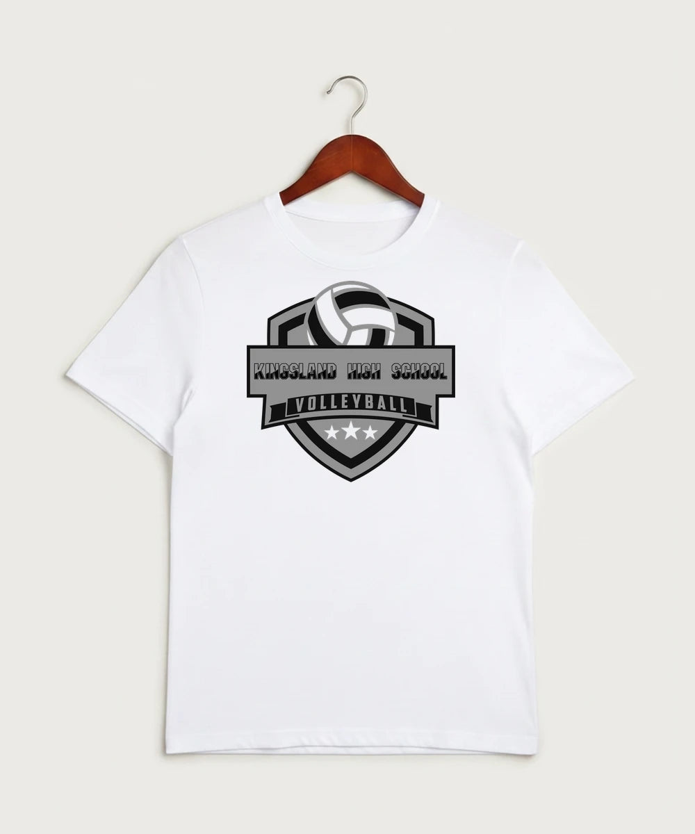 Kingsland High School Volleyball (Girls) - White Sport-Tek PosiCharge Competitor Tee. ST350
