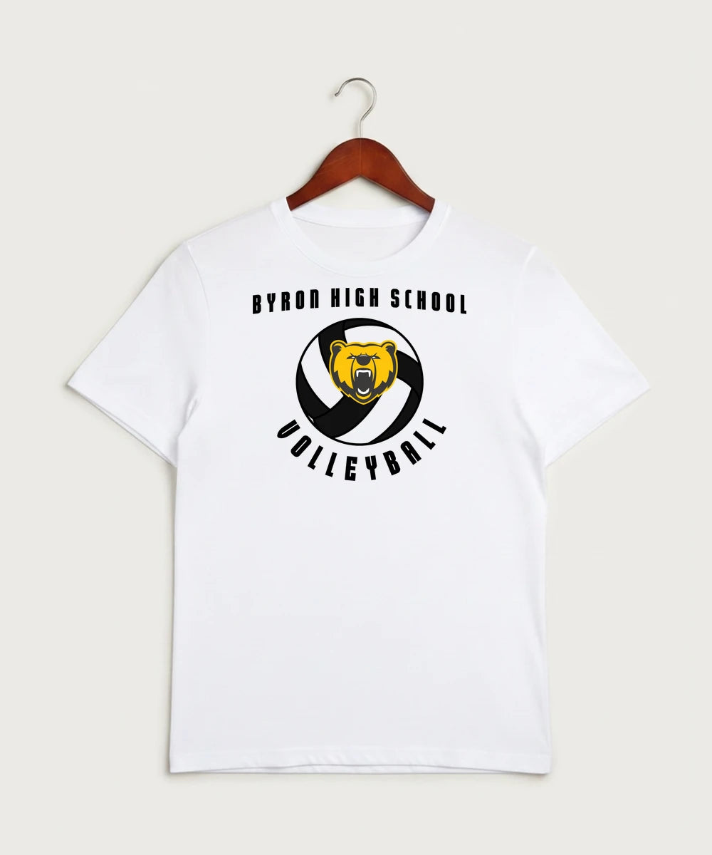 Byron High School Volleyball (Girls) - White Sport-Tek PosiCharge Competitor Tee. ST350