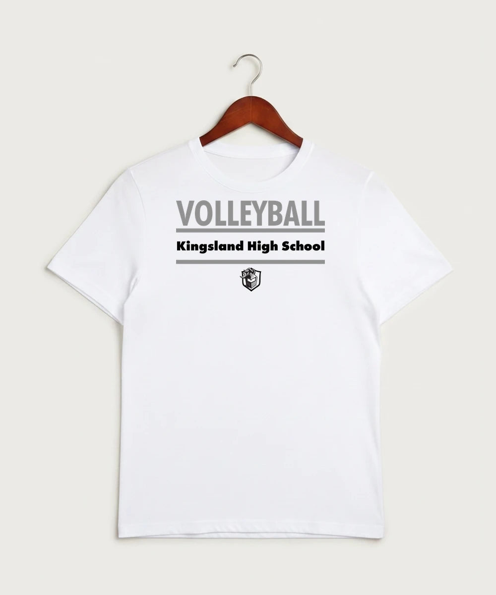 Kingsland High School Volleyball (Girls) - White Sport-Tek PosiCharge Competitor Tee. ST350