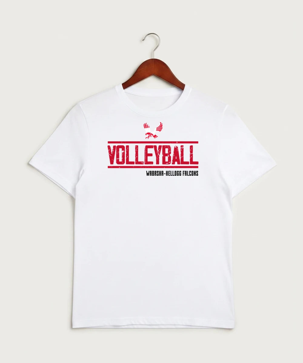 Wabasha Kellogg High School Volleyball (Girls) - White Sport-Tek PosiCharge Competitor Tee. ST350
