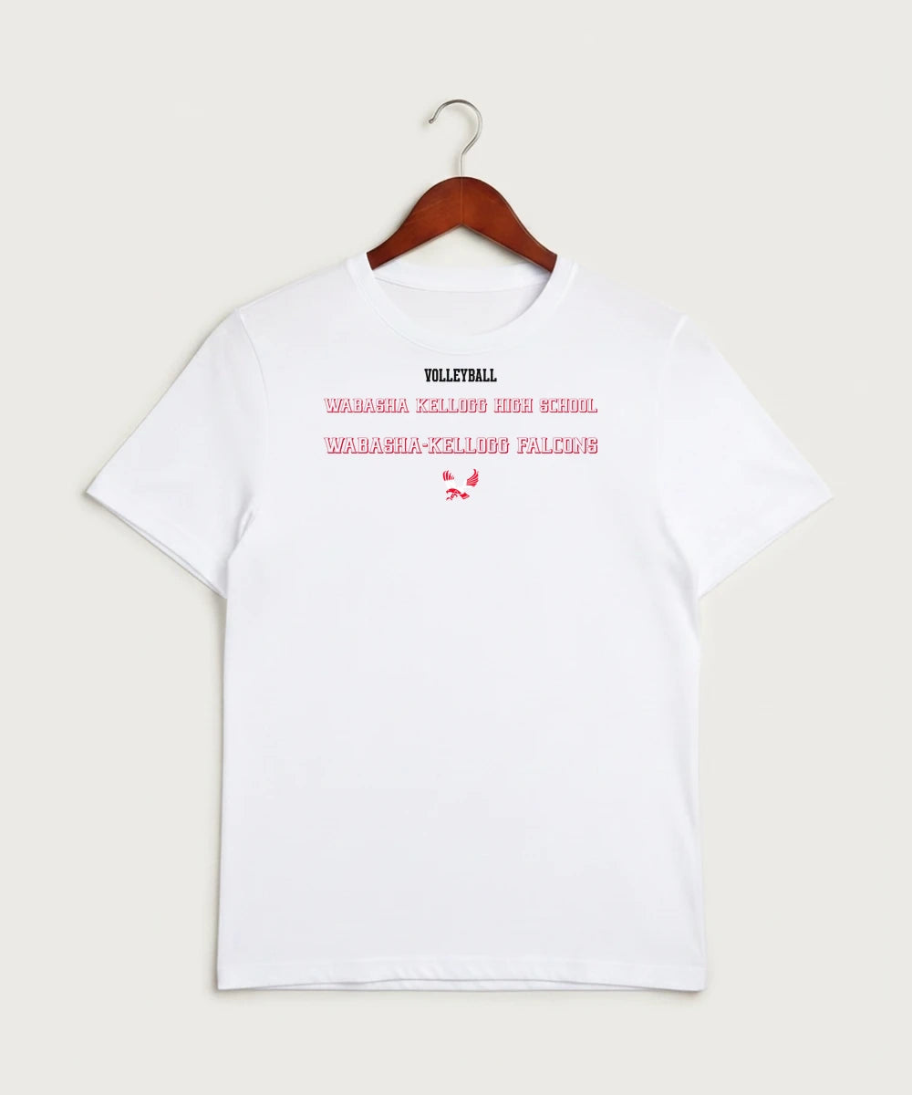 Wabasha Kellogg High School Volleyball (Girls) - White Sport-Tek PosiCharge Competitor Tee. ST350