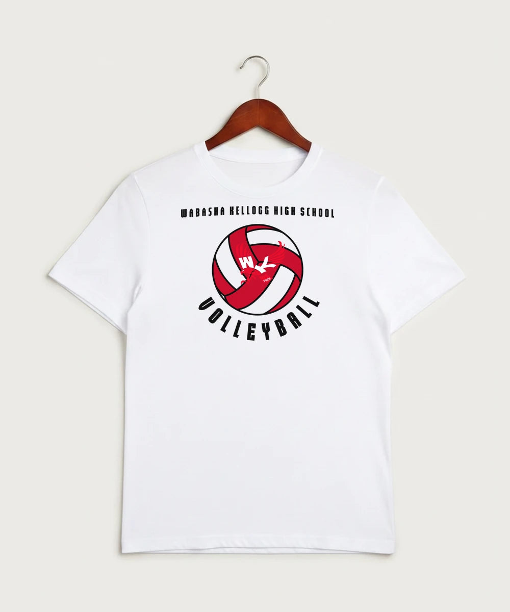 Wabasha Kellogg High School Volleyball (Girls) - White Sport-Tek PosiCharge Competitor Tee. ST350