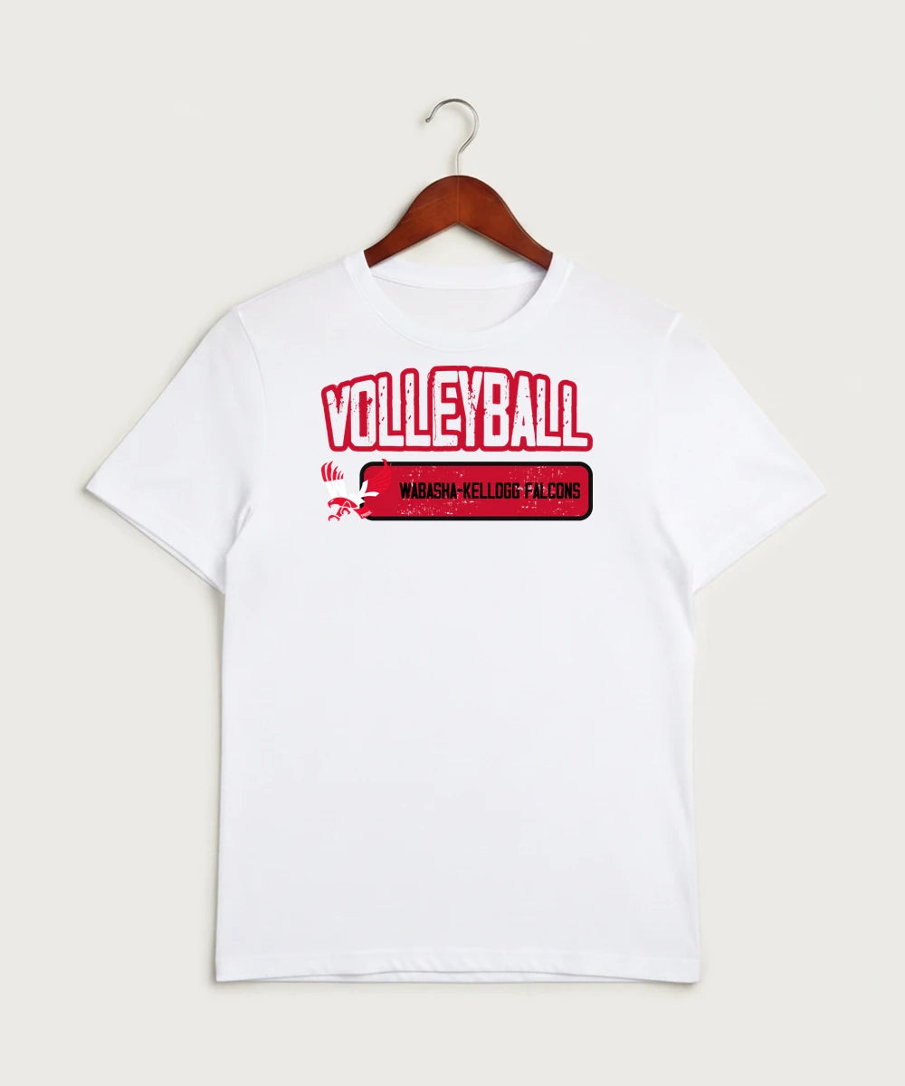 Wabasha Kellogg High School Volleyball (Girls) - White Sport-Tek PosiCharge Competitor Tee. ST350