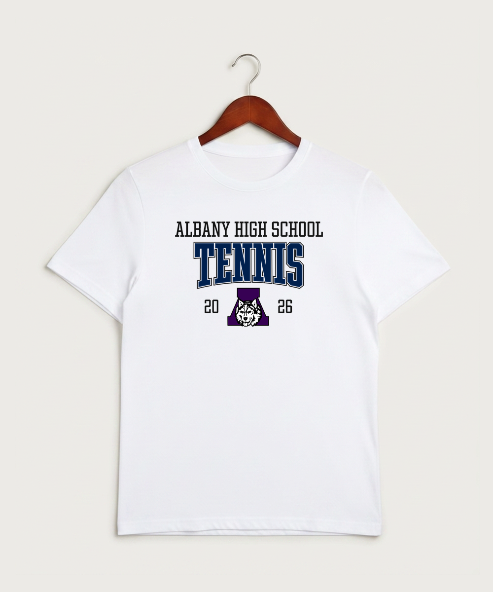 Albany High School Tennis (Boys) - White Sport-Tek PosiCharge Competitor Tee. ST350