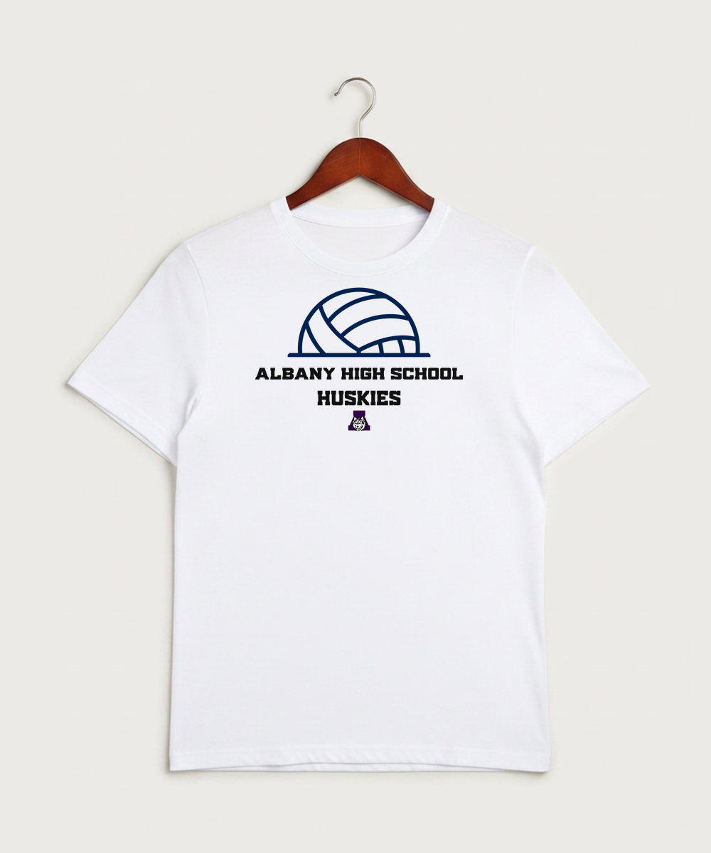 Albany High School Volleyball (Girls) - White Sport-Tek PosiCharge Competitor Tee. ST350