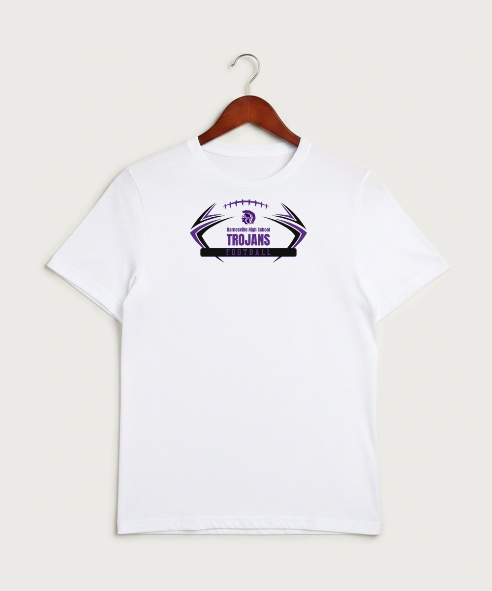 Barnesville High School Football (Boys) - White Sport-Tek PosiCharge Competitor Tee. ST350