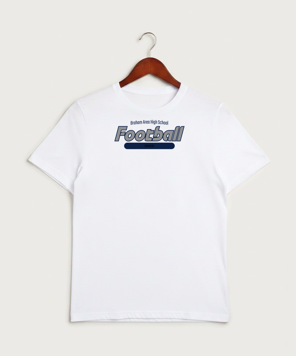 Braham Area High School Football (Boys) - White Sport-Tek PosiCharge Competitor Tee. ST350