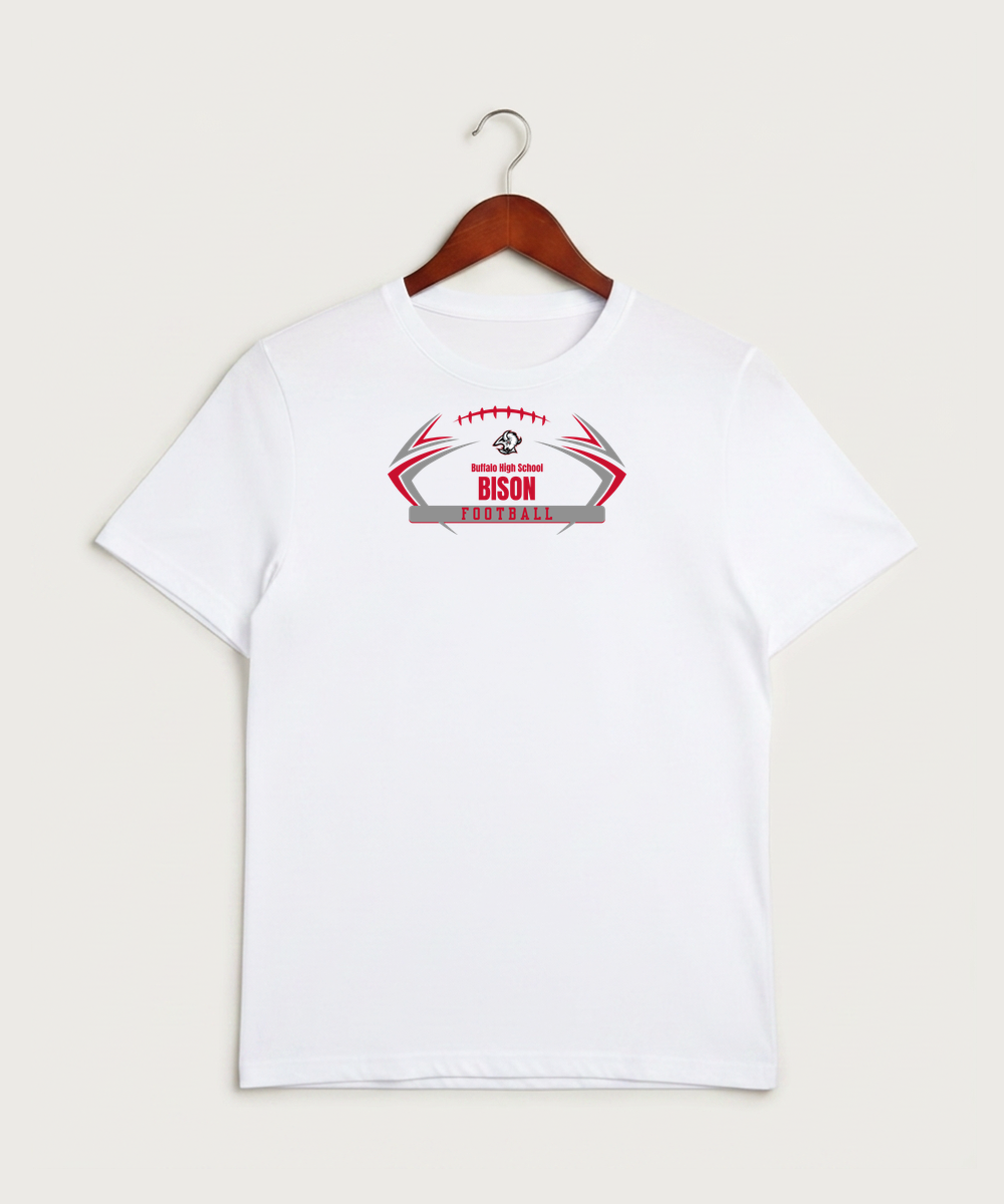 Buffalo High School Football (Boys) - White Sport-Tek PosiCharge Competitor Tee. ST350