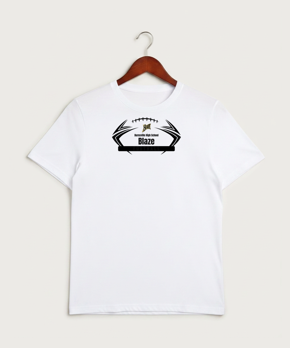 Burnsville High School Football (Boys) - White Sport-Tek PosiCharge Competitor Tee. ST350