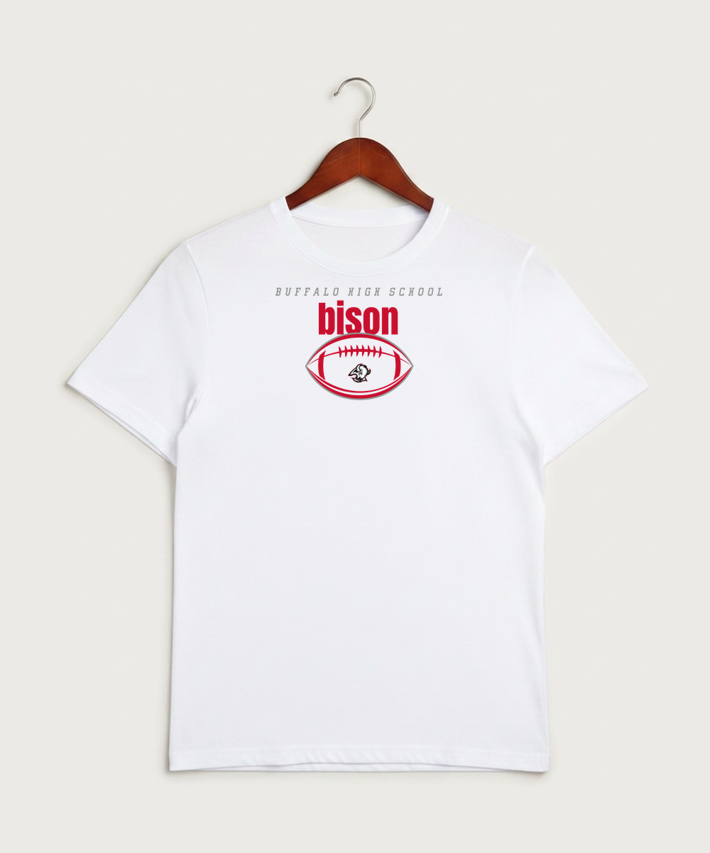 Buffalo High School Football (Boys) - White Sport-Tek PosiCharge Competitor Tee. ST350