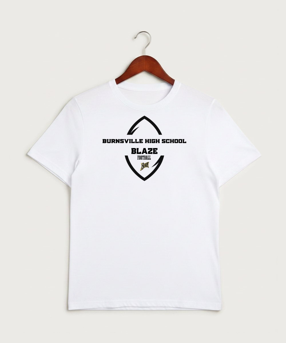 Burnsville High School Football (Boys) - White Sport-Tek PosiCharge Competitor Tee. ST350