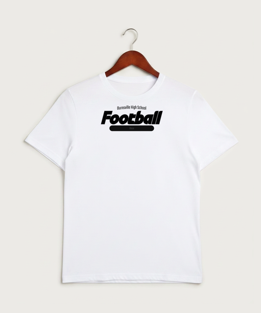 Burnsville High School Football (Boys) - White Sport-Tek PosiCharge Competitor Tee. ST350
